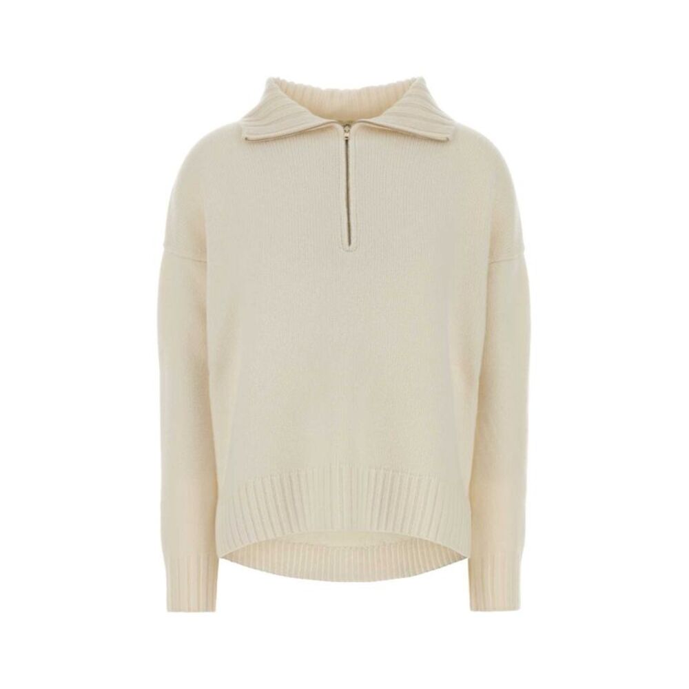 Max Mara Women Ivory Cashmere Oversize Crasso Sweater